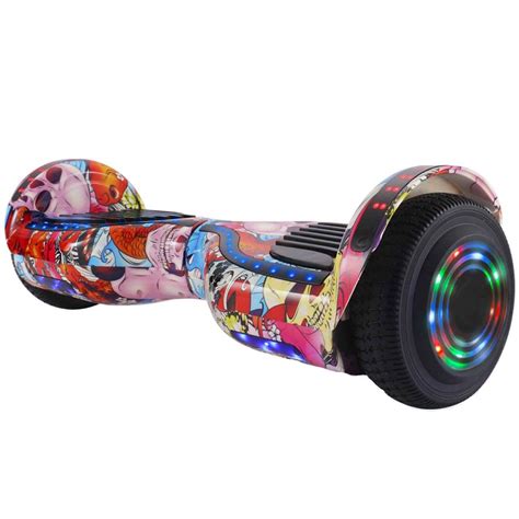 MegaWheels 6.5" Hoverboard With Handle Bluetooth Speaker LED