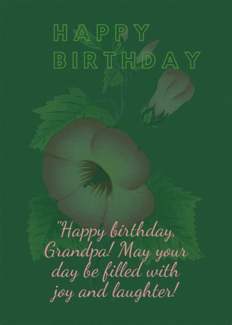 Happy birthday gif wishes for grandpa - All Wishes in GIF