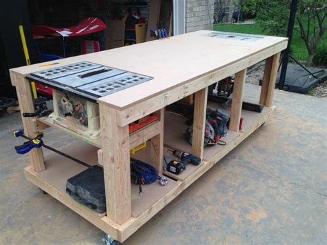 Mobile Woodworking Bench Plans | Werkbank selber bauen, Garage werkbank pläne, Werkbank