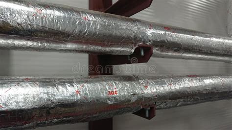 Insulated heating pipes stock photo. Image of heating - 234894812