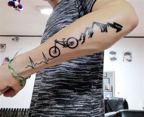 Rate This Mountain Bike Tattoo 1 to 100 | Bike tattoos, Bicycle tattoo ...