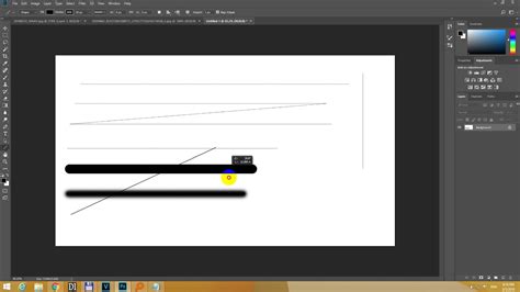 How to Draw a Straight Line in Photoshop (Brush tool, Line Tool) - YouTube