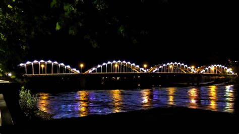 Victoria Street Bridge - Trail, BC - Scenic at Night on Waymarking.com