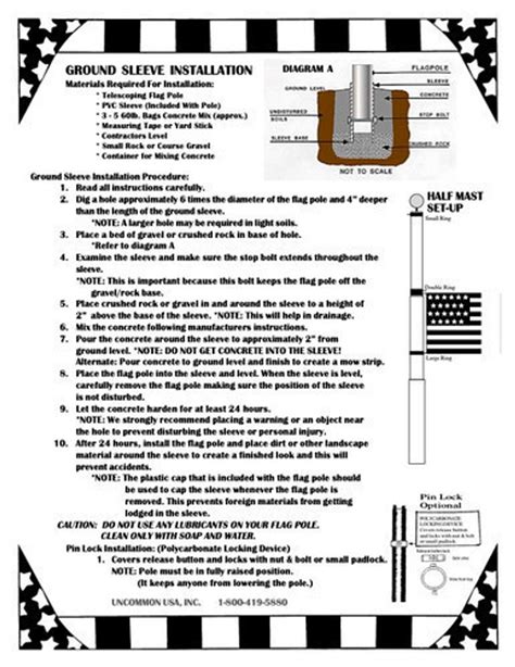 Telescoping Flagpole HD Heavy Duty 20 Foot