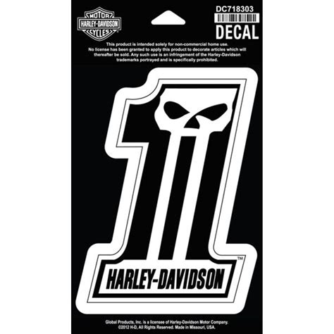 Harley-Davidson Decal/Aufkleber "#1 SKULL" DC718303