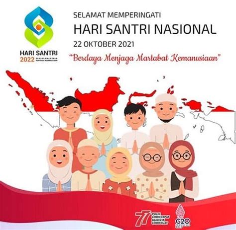 11 Contoh Poster Hari Santri Nasional yang Mudah - BROONET