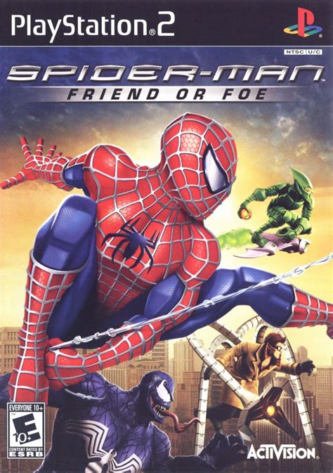 Spider-Man: Friend or Foe (2007) PlayStation 2 box cover art - MobyGames