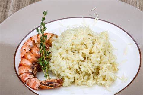 Risotto with prawn 7678256 Stock Photo at Vecteezy