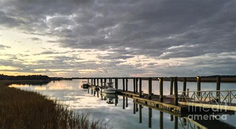 Dewees Island Ferry Dock At Sunrise Photograph by Reggie Fairchild - Fine Art America