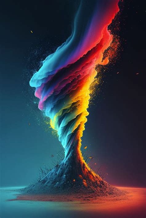 Rainbow Tornado 4 | Art gallery wallpaper, Rainbow wallpaper, Glitch wallpaper