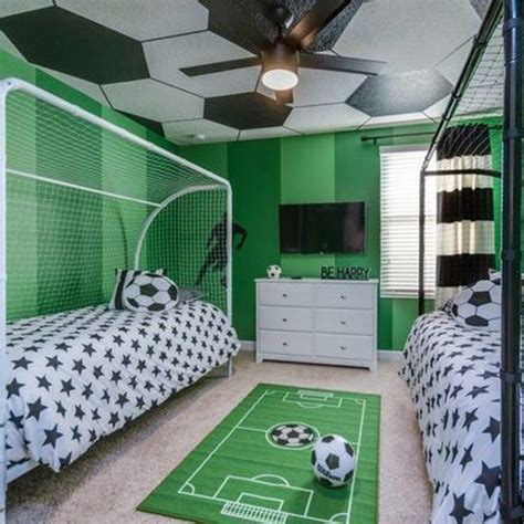 35 Coolest Soccer Themed Bedroom Ideas For Boys