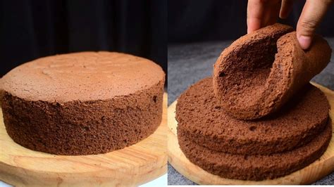 Basic Chocolate Sponge Cake l Best Sponge For Birthday Cake - YouTube