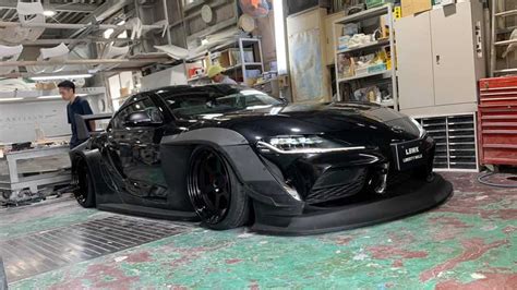 Liberty Walk Toyota GR Supra Gets an Ultrawide Body Kit - TechEBlog