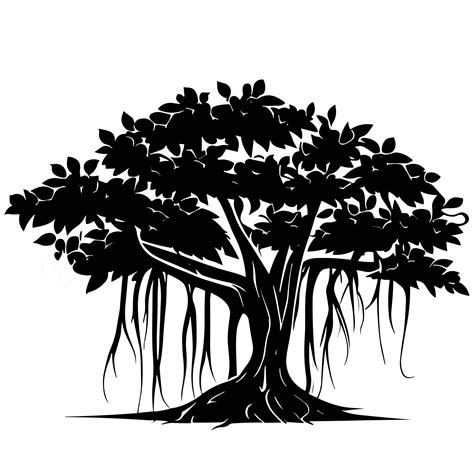 Banyan Tree Clip Art Free Clipart Image Free Banyan Tree Vector Png | Images and Photos finder