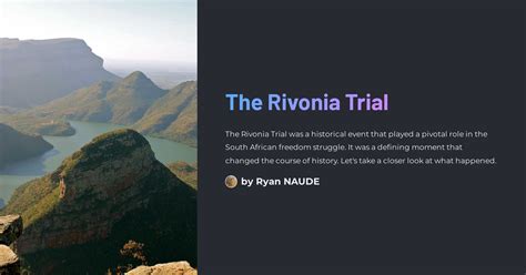 The Rivonia Trial