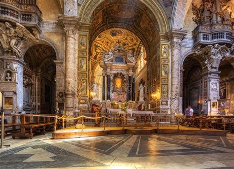 Interior Of Santa Maria Del Popolo Church. Stock Photo - Image: 38424982