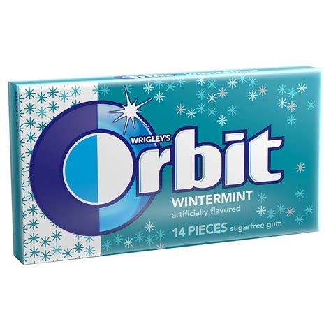 Orbit Wintermint Sugar Free Gum Single Pack - 14 Piece | Gum, Sugar ...