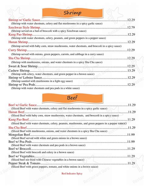 Menu at Saigon Panda pub & bar, Kenosha