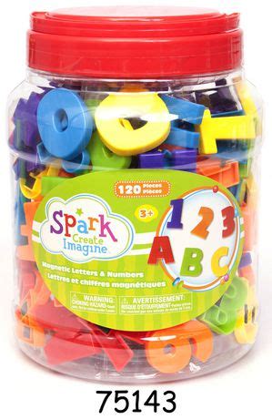 Spark Create Imagine Bucket of Magnetic Letters and Numbers | Walmart.ca