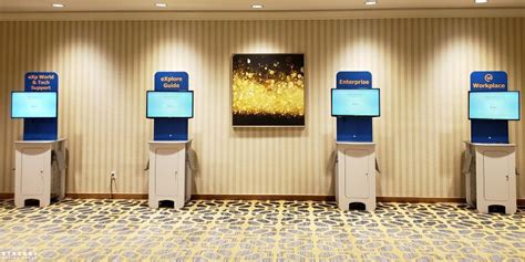 Synergy Display Rental kiosks in use by EZ Events Inc. at the Hilton Riverside in New Orleans ...