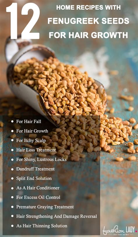 12 Home Recipes With Fenugreek Seeds For Hair Growth # ...