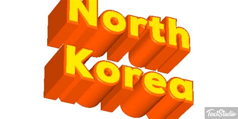 North Korea Country Animated GIF Logo Designs