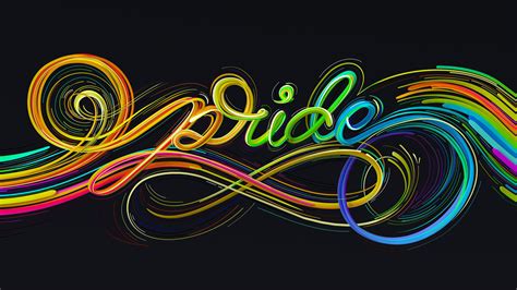 Pride Colorful Paint Art Black Background HD Pride Wallpapers | HD ...