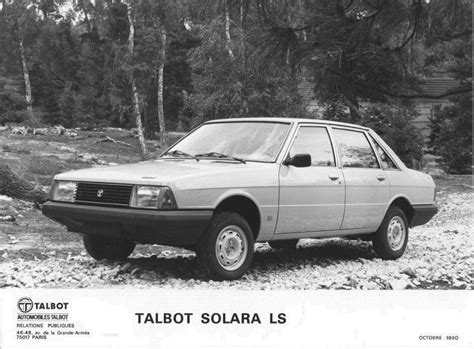 1980 Talbot France Solara LS ORIGINAL Factory Photo oua2712 | eBay