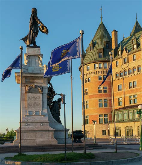 Samuel Champlain Quebec City Statue Photograph by Aaron Geraud - Fine Art America