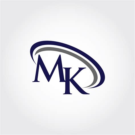 Monogram MK Logo Design By Vectorseller | TheHungryJPEG