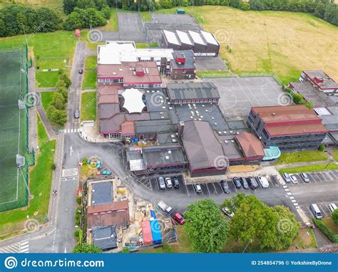 Aerial View of St Mary S Catholic Secondary School, Menston Editorial Photo - Image of garden ...