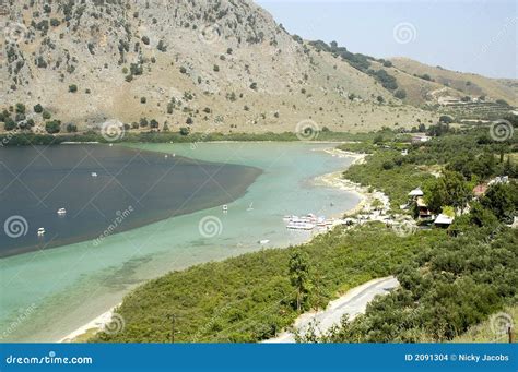 Crete Lake Kournas stock photo. Image of ocean, islands - 2091304