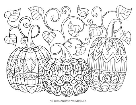 Free Halloween Coloring Pages For Adults - Printable Templates