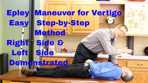 Epley Maneuver for Vertigo: EZ Step-by-Step (Right vs. Left Side) BPPV ...