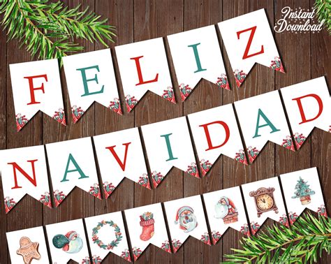 Feliz Navidad Banner Feliz Navidad Sign Spanish Christmas | Etsy