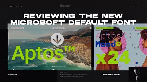 Aptos Unveiled: Microsoft's New Typeface | In-Depth Designer Review ...