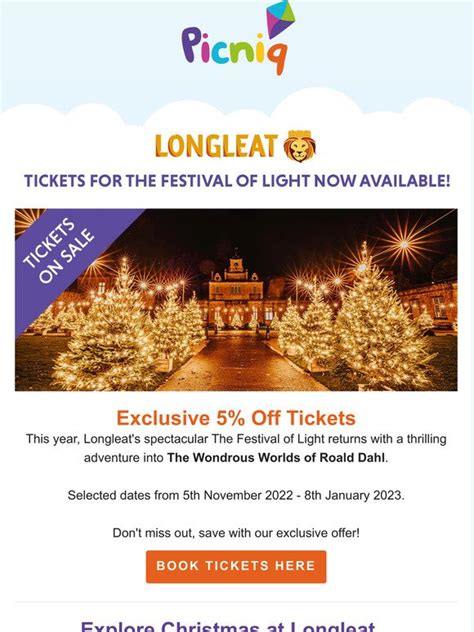 Picniq: Longleat tickets now on sale for 2023!🦁 | Milled