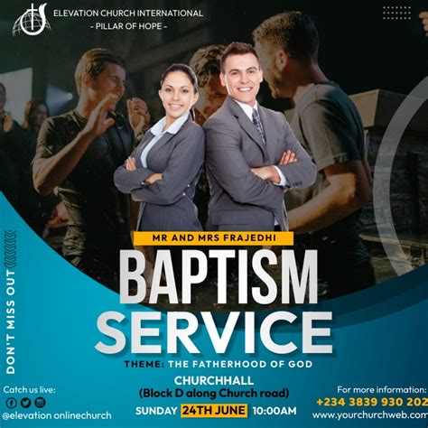 Copy of Baptism service | PosterMyWall