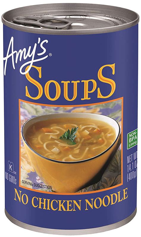 Amy's - Organic Low Fat No-Chicken Noodle Soup, - 14.1 oz - Walmart.com - Walmart.com