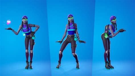 Minty Fresh Aura Skin Showcase with Emotes and Dances Fortnite Minty ...