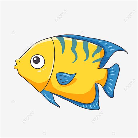 Clipart Ikan Kartun Kuning, Clipart Ikan, Clipart Kartun, Clipart PNG Transparan Clipart dan ...