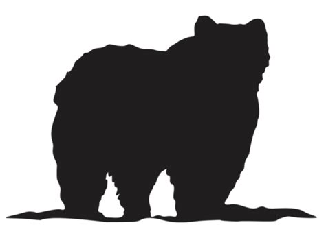 Bear Silhouette PNGs for Free Download