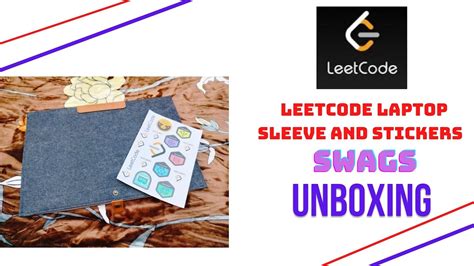 Leetcode Laptop Sleeve || Amazing Stickers || Unboxing Video 🔥🔥 - YouTube