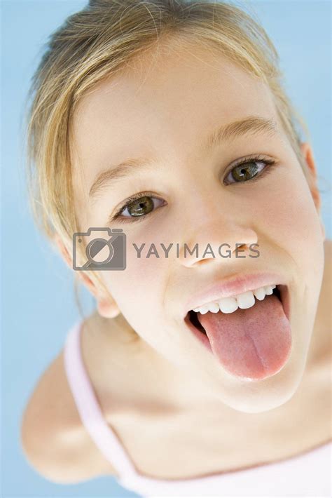 Young girl sticking her tongue out by MonkeyBusiness Vectors & Illustrations with Unlimited ...