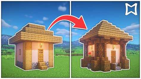 How To Transform A Small Farm Village House In Minecraft #1 | Survival ...