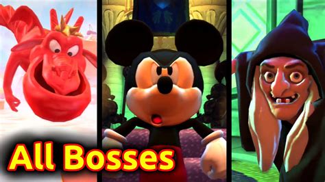 Castle of Illusion Starring Mickey Mouse - All Bosses (PS3, Xbox 360, Xbox One, Windows PC, iOS ...