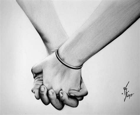 ️ ️ ️ | Couple holding hands, Couple sketch, Holding hands drawing