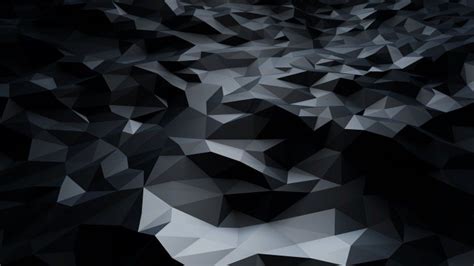 Abstract Black Low Poly Wallpaper - 3D HD Wallpapers - HDwallpapers.net