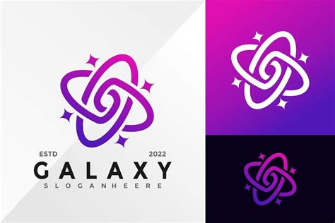 Galaxy Satellite Logo Design Vector illustration template 6224824 Vector Art at Vecteezy