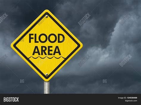 Yellow Warning Flood Image & Photo (Free Trial) | Bigstock